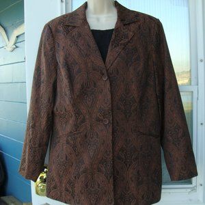 brown paisley jacket